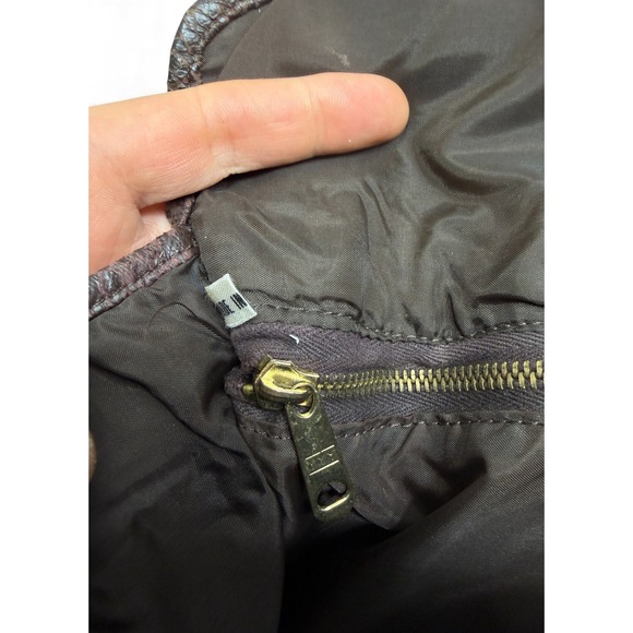 Vintage Yves Saint Laurent YSL Monogram Canvas Pouch Portfolio Clutch Brown - Picture 11 of 14